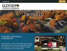 Tablet Screenshot of glenviewcottages.com